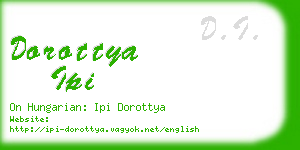 dorottya ipi business card